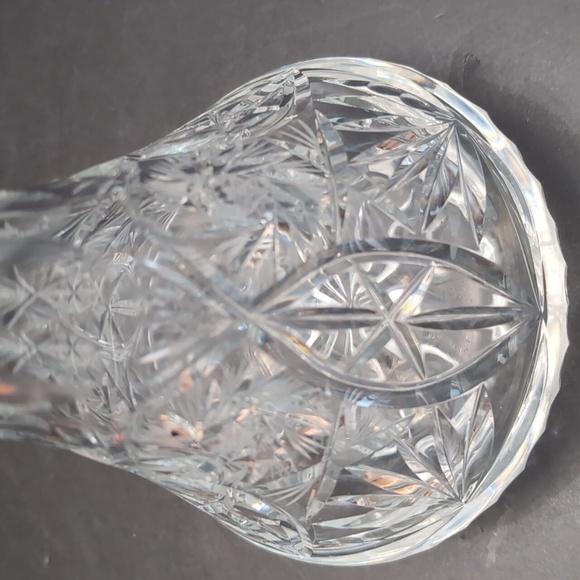 VGT, Heavy Cut Pinwheel Crystal Decanter/Stopper. - Picture 4 of 11
